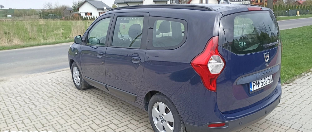 Dacia Lodgy cena 20900 przebieg: 214000, rok produkcji 2014 z Hrubieszów małe 121